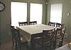 Dining table for 8.