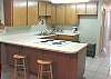 Lower level - Kitchen with breakfast bar for 2 (no fridge).