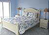Master Bedroom Upstairs with Queen Bed and slider to deck