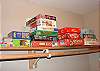Lower level - Bedroom walk-in closet with lots of games.