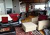 Second View - Upstair Living room with spectacular ocean views, wood stove, TV/DVD/VCR