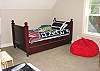 Second View - Upper level - Bedroom with two twin beds and flat screen TV.