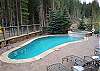 The year-round heated pool is used exclusively by Lone Eagle guests.