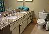 Bath with double sinks