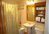 Guest bath complete with linens