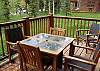 Good sized deck with treed views