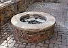 This is a picture of the fire pit being installed for the 2010/11 ski season. It is on the patio facing the ski slopes.