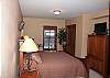 This is another view of the master bedroom.  Notice the sitting area and TV with Blu Ray player.