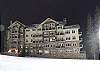 View of Lone Eagle from the Ski Slopes at night. The snow is so pronounced because Keystone has night skiing and the lights are on.