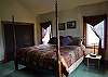 King bed, TV and private full bath.