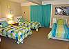 3 twin beds and private full bath on the lower level