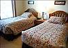 The second bedroom will sleep 2 people in twin beds.