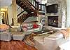 Relax in front of the gas fireplace and watch your favorite movie!