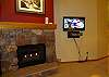 Keystone Condominium rental - Interior Photo - Enjoy the gas fireplace and new 40 inch flat screen television
