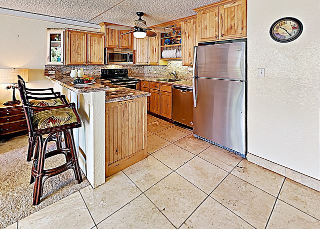 Newly updated kitchen with all new stainless steel appliances