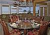 dining room and living room with exceptional views of the ocean.