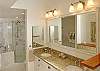 Mstr bathroom has jacuzzi tub