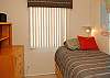 Bedroom #4  has a Single (Twin) Bed and trundle bed