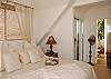 Master bedroom has  a California King with private Master bath with roman tub and dual sinks.