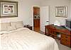 This bdrm has been reconfigured for handicap access, with widened door frame, desk removed and bed moved to the other side. The bathroom outside this room is handicap accessible, and this is the only SDVR unit to have this amenity.