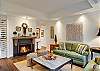 Gorgeous decor and gas fireplace