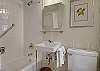 Freshly remodeled bathroom.