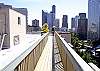 Enjoy the amazing panoramic views from the Elektra building's rooftop deck.