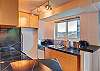 City views even from the kitchen.