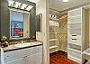 Spa towels, bath towels and wooden hangers are all provided!