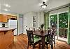 Comfortable Dining Area- Table expands to seat eight.