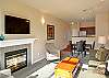 Features gas fireplace and 40" flat panel television.