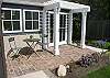 French Doors from the Dining Room open out onto the lovely brick patio.