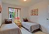 Twin beds can be made into a king upon request.