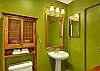 Beautiful half bathroom on the first floor.