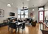 Open and spacious with high ceilings and a lot of natural light.