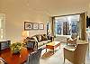 Your respite from the hustle &amp; bustle of the city! Located in the heart of Belltown yet enclosed in a stunning european courtyard. This condo is quiet, elegant, comfortable, and features room darkening drapes ensuring a good night's sleep!