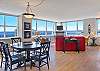 Spacious space for Dining Room and Living Room- enjoy the views!