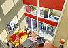 View from loft bedroom.