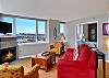Plenty of seating for watching television or enjoying the view.