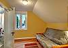 Extra bonus room upstairs next to bedroom with full size futon.