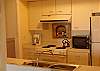 Kitchen features pass thru to dining area