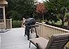 Enjoy hanging out on the back deck