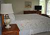 Bedroom 2 has a lovely queen bedroom set, private bath and flat screen TV
