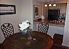 Dining room seats four