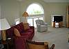 This is the upstairs family room complete with two outside decks and awesome ocean views, a telescope, digital TV and aplce to play checkers. Sofa is a sleeper sofa
