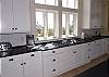 Gas range and ocean views from the windows