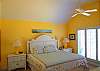 Another view, has high ceiling and ceiling fan too