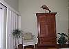 Armoire has a flat screen TV and DVD, extra sound system too