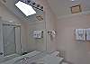 The upstairs bath for the king bedroom suite