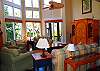 Lots of comfortable seating.  Enjoy spectacular views or catch the big game together!